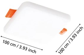 Eglo 900967 - LED Fürdőszobai beépíthető lámpa RAPITA 5,5W/230V 10x10 cm IP65