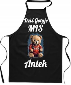 Konyhai kötény Ma Főz mackó Név Ajándék Neki