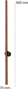 Brilagi - LED fali lámpatest WOODY LINE LED/7W/230V 4000K 60 cm tölgy cseresznye