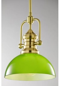 Jupiter 2073 - rúdra szerelt csillár PLATINO 1xE27/15W/230V zöld/arany