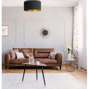 Duolla - Mennyezeti lámpa ROLLER 3xE27/15W/230V á. 60 cm fekete/arany