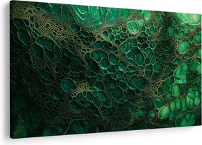 Kép - Zöld mikroszkópos kép (90x60 cm)