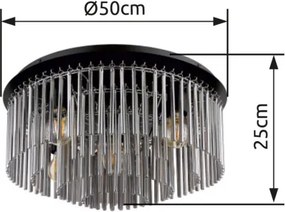 GLOBO 15698D1 GORLEY Glamour Mennyezeti Lámpa IP20