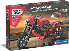 Motor és Versenyautó Roadster and Dragster építőjáték Clementoni