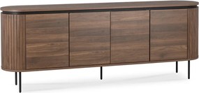 BECK négyajtós komód, 200 cm, dió