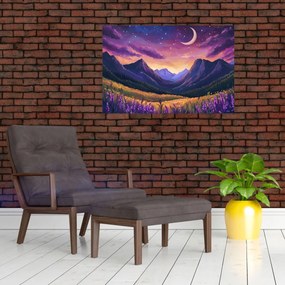 Kép - Lila táj (90x60 cm)