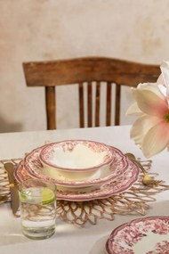24 részes porcelán étkészlet bordó