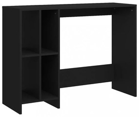 fekete szerelt fa laptopasztal 102,5 x 35 x 75 cm