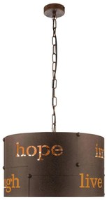 Eglo 62331 - Csillár láncon COLDINGHAM PRO 3xE27/60W/230V barna