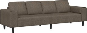vidaXL Nappali Kanapé Sötétszürke 250 x 77 x 76 cm