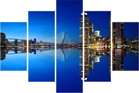 Kép - éjszaka Rotterdam (150x105 cm)
