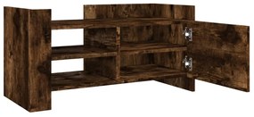 füstös tölgy színű szerelt fa TV-szekrény 80 x 35 x 40 cm