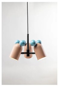 Világoskék-rózsaszín gyerek lámpa fém búrával ø 30 cm Mouse II – GTV