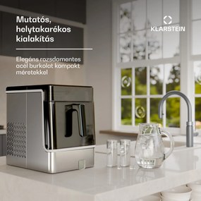 Klarstein Ice Lux jégkocka készítő, Rozsdamentes acél, 23 kg/24 ó, Öntisztító