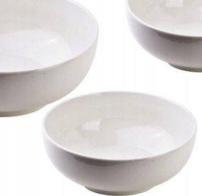 Fehér porcelán tál klasszikus kerek fehér