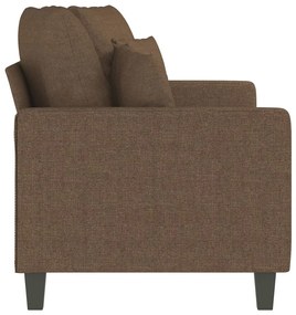 vidaXL kétszemélyes barna szövetkanapé 140 cm