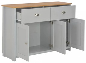 szürke komód 112 x 35 x 81 cm