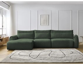 Sötétzöld sarokkanapé Aden – Bobochic Paris