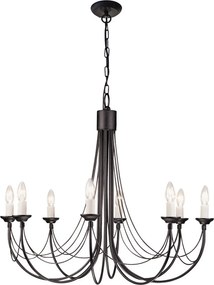 ELSTEAD CB8-BLACK CARISBROOKE Klasszikus Csillár Fekete E14 IP20