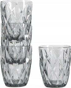 Luno grafit pohár szett 4db 280ml Homla