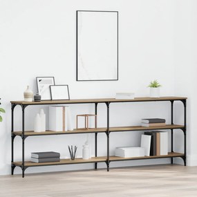 konzol asztal Kézműves tölgy 200x29x75 cm Mérnökfa