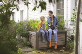 Keter Deco 630 l kerti tárolódoboz, világosbarna