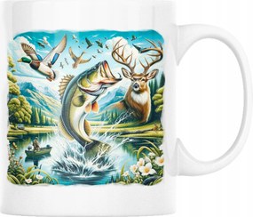 Gyönyörű Bögre Horgászoknak Születésnapi Ajándék Halaknak 330 ml Csomagolás