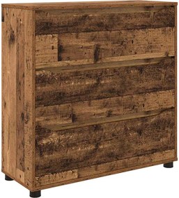 vidaXL Tárolószekrény Öreg fa 80 x 31 x 81 cm Faanyag