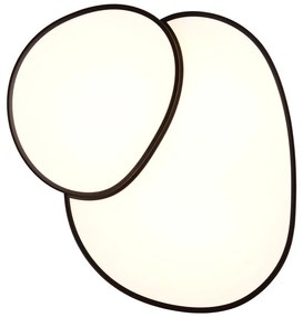 Fekete LED mennyezeti lámpa 63.5x77 cm Rise – Trio