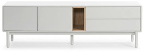 Krémszínű TV-állvány 180x56x40 cm Corvo – Teulat