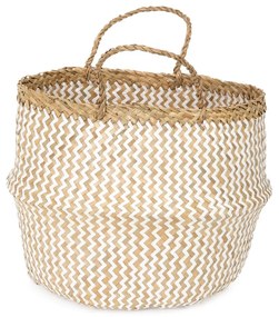 Zic Zac világos tengerifű tárolókosár, ⌀ 35 cm - Compactor