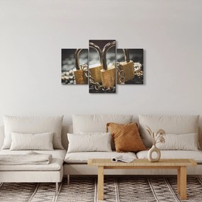 Két zár képe (90x60 cm)