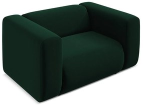 Sötétzöld bársony fotel Ekahi – Makamii