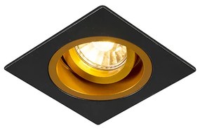Okos beépített reflektor fekete aranyszínű négyzettel, WiFi-vel, GU10 - Chuck