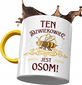 Sárga Bögre Hangosítónak Hangosító Van Darázs! fényképes nyomtatással