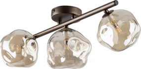 Brilagi - Felületre szerelhető csillár VULCANO 3xG9/8W/230V bronz/füstös bézs