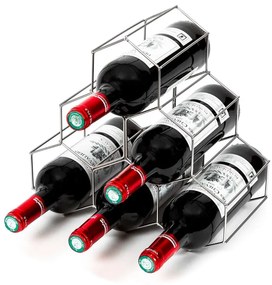 Szürke borospalack tartó - Compactor
