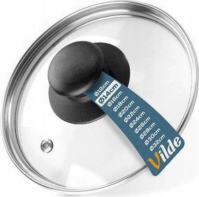 Üveg Fedő Univerzális Serpenyőhöz, Szellőző Fogantyúval