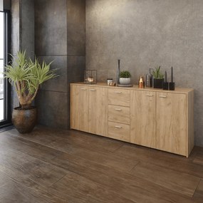 HUGOS 180 szekrény, tölgyfa artisan