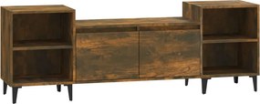 vidaXL füstös tölgy színű szerelt fa TV-szekrény 160x35x55 cm