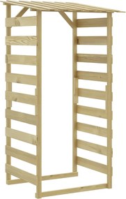 vidaXL impregnált fenyőfa pergola tetővel 100 x 90 x 200 cm