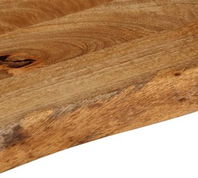 tömör mangófa természetes élű asztallap 50 x 20 x 3,8 cm