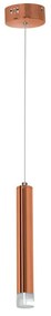 MILAGRO ML984 COPPER Hengeres Függesztett Lámpa Réz LED IP20