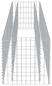 horganyzott acél gabion magaságyás 270 x 50 x 50 cm