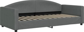vidaXL sötétszürke szövet kanapéágy 90 x 200 cm