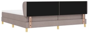 Rugós Ágy Matraccal Krém 90x200 cm Szövet Tópszínű 200 x 200 cm