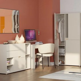 Gardróbszekrény 4 ajtós kivitelben, 100 cm méretben LENS