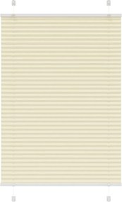 vidaXL pliszírozott redőny krém 90x150 cm szövetszélesség 89,4 cm