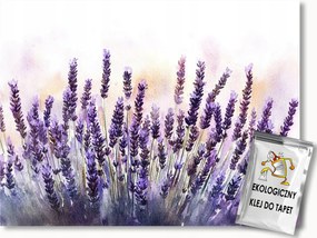 Fotótapéta Flizelina Akvarell Természet Virágok Gyógynövények Levendula 100x75 ragasztó