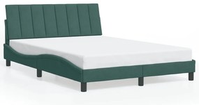 sötétzöld bársony ágykeret matrac nélkül Hanko 140 x 200 cm
